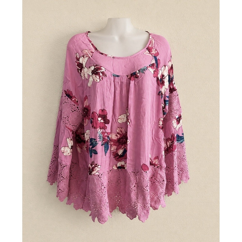 New Medium Curations Fabb Floral Top #1095*10*